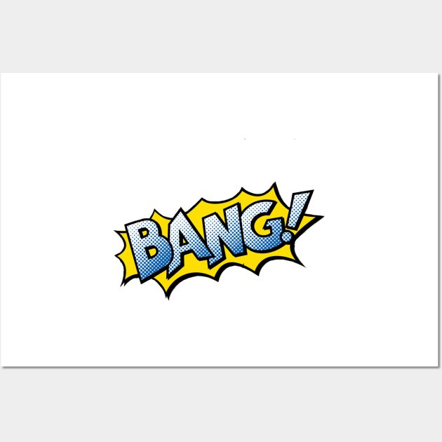 BANG! COMIC TSHIRT - GAMER CARTOON Wall Art by JMPrint